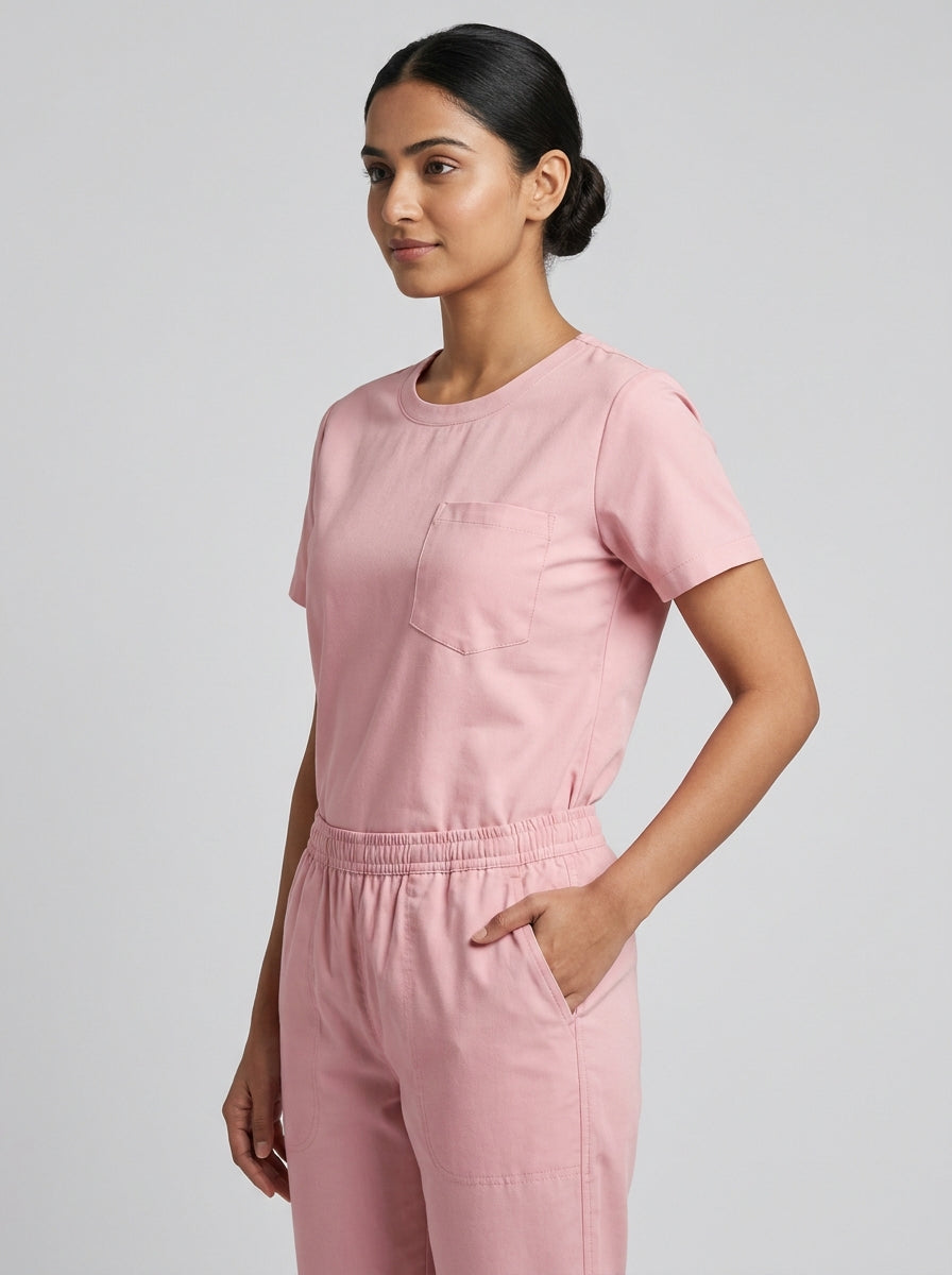 Women's Round-Neck Scrub Top
