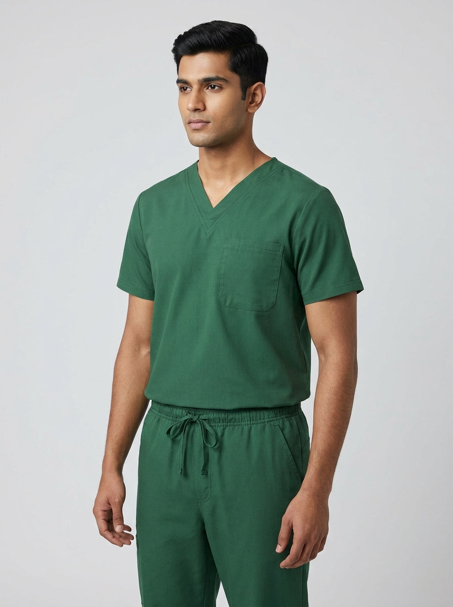 Men's Classic V-Neck Scrub Top